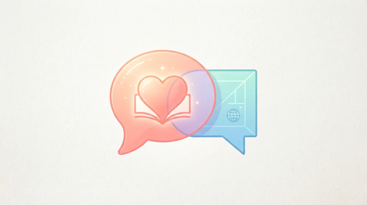 Ilustracja pokazująca różnicę między przetwarzaniem emocji w języku ojczystym a języku obcym